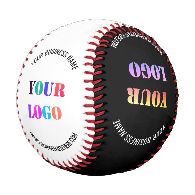 Your Design Logo Name Website Promotional Baseball (Angled)