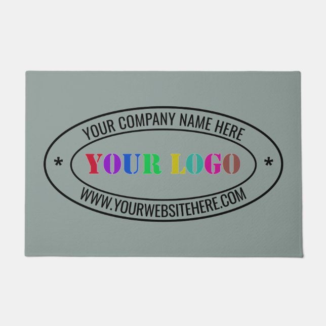 Your Design Logo Text Business Doormat Template (Front)