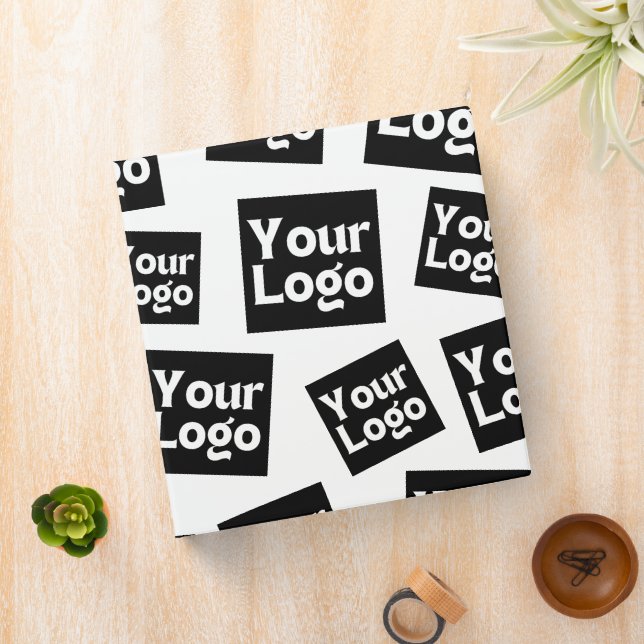 Your Design or Business Logo | Random Placement 3 Ring Binder (In Situ)
