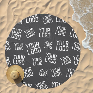 Your Design or Business Logo Random Placement Beach Towel