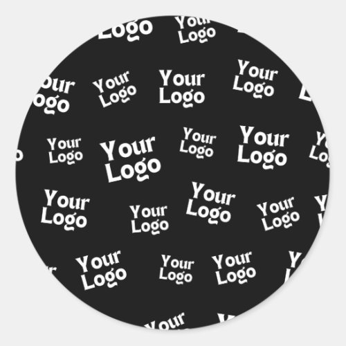 Your Design or Business Logo  Random Placement Classic Round Sticker