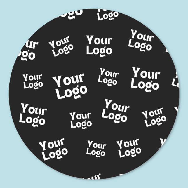 Your Design or Business Logo | Random Placement Classic Round Sticker (Creator Uploaded)