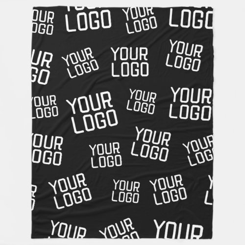 Your Design or Business Logo  Random Placement Fleece Blanket