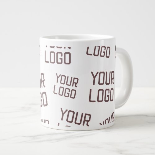 Your Design or Business Logo  Random Placement Giant Coffee Mug