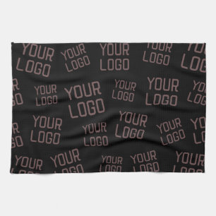 Your Design or Business Logo   Random Placement Kitchen Towel