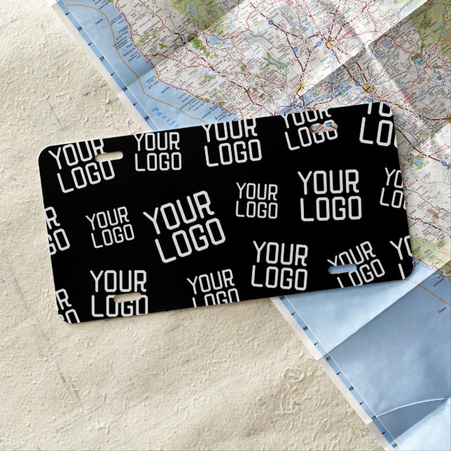 Your Design or Business Logo | Random Placement License Plate (In Situ)