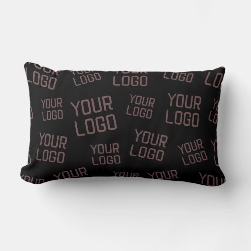 Your Design or Business Logo  Random Placement Lumbar Pillow