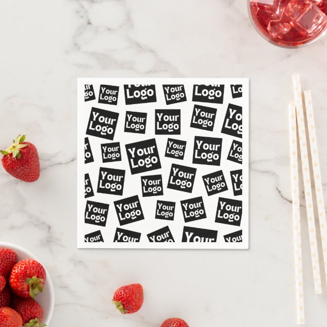 Your Design or Business Logo | Random Placement Napkins (Insitu)