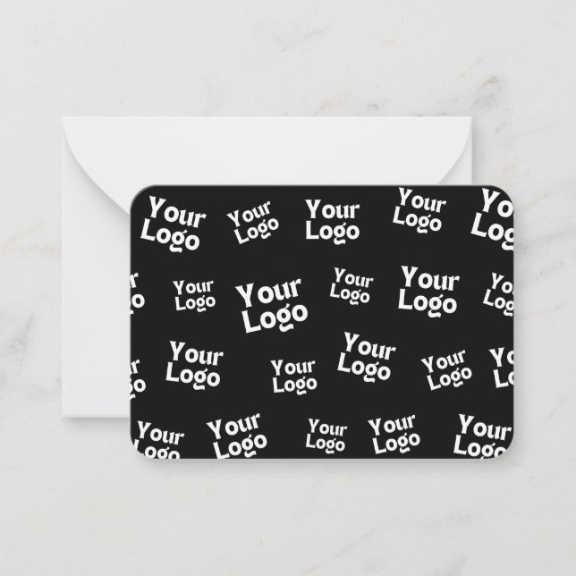 Your Design or Business Logo | Random Placement Note Card (Front)