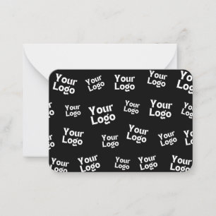 Your Design or Business Logo Random Placement Note Card
