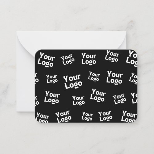 Your Design or Business Logo  Random Placement Note Card