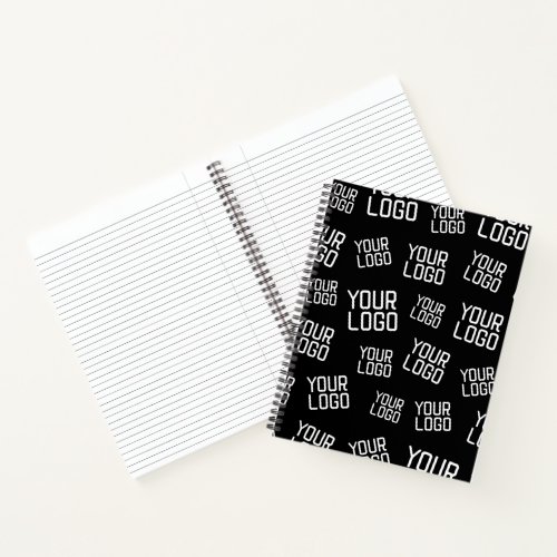 Your Design or Business Logo  Random Placement Notebook