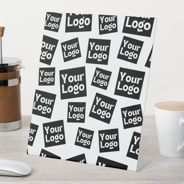 Your Design or Business Logo | Random Placement Pedestal Sign (In SItu)