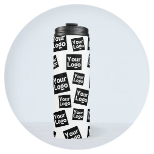 Your Design or Business Logo   Random Placement Thermal Tumbler