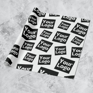 Your Design or Business Logo Random Placement Wrapping Paper