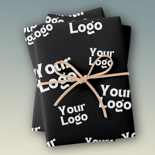 Your Design or Business Logo | Random Placement Wrapping Paper Sheets (Creator Uploaded)