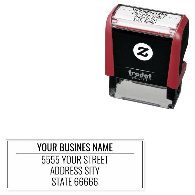 Your Design Personalized Address Stamp Template (In Situ)