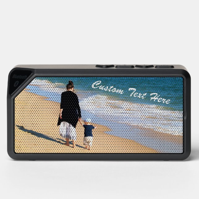 Your Design Photo Bluetooth Speaker Custom Text (Front)
