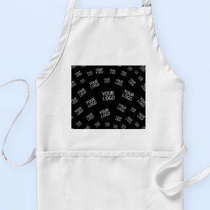 Your Design, Photo or Business Logo Randomly Tiled Adult Apron