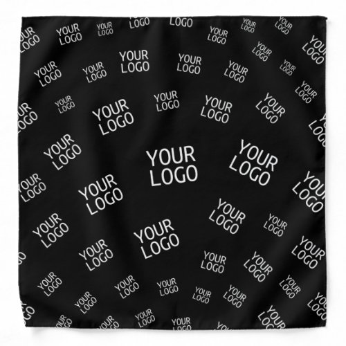 Your Design Photo or Business Logo Randomly Tiled Bandana