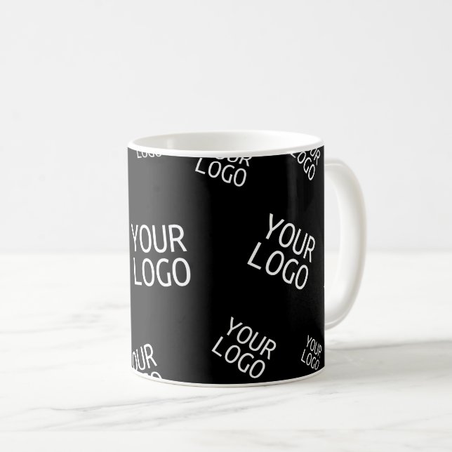 Your Design, Photo or Business Logo Randomly Tiled Coffee Mug (Front Right)