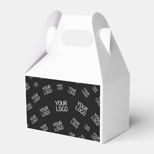 Your Design Photo or Business Logo Randomly Tiled Favor Boxes