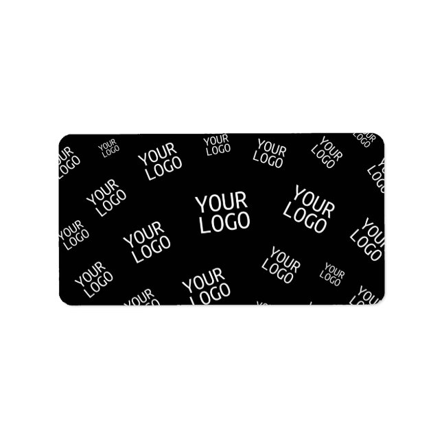 Your Design, Photo or Business Logo Randomly Tiled Label (Front)