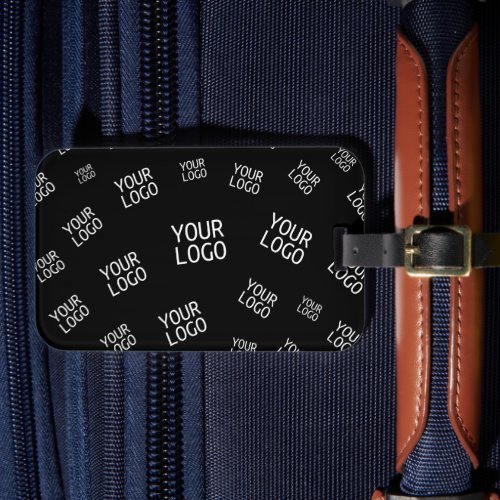 Your Design Photo or Business Logo Randomly Tiled Luggage Tag