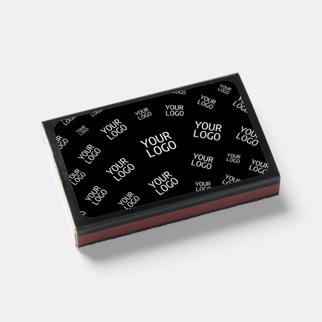 Your Design, Photo or Business Logo Randomly Tiled Matchboxes (Front Closed)
