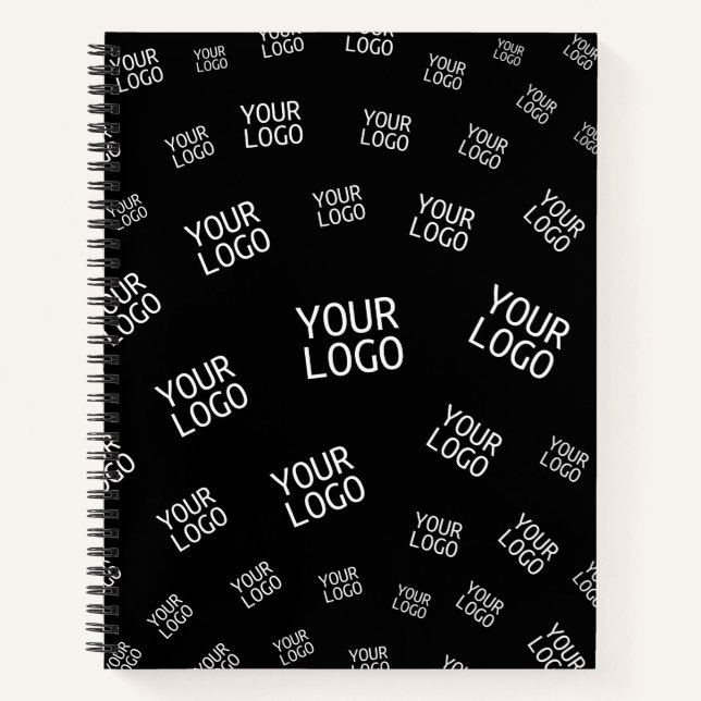 Your Design, Photo or Business Logo Randomly Tiled Notebook (Front)