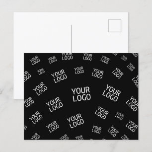 Your Design, Photo or Business Logo Randomly Tiled Postcard