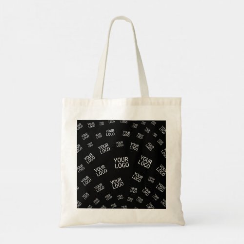 Your Design Photo or Business Logo Randomly Tiled Tote Bag