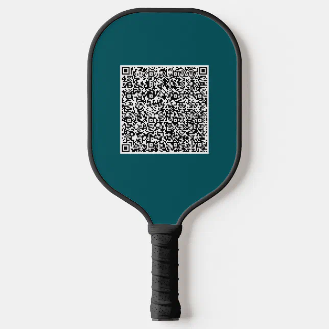 Your Design QR Code Pickleball Paddle Template | Zazzle