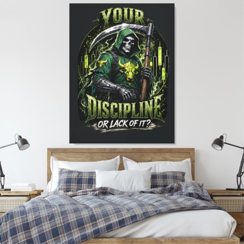 Your Discipline or Lack of It Dark Reaper Canvas Print