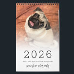 Your Dog 14 Photos Quote 2026 Calendar<br><div class="desc">Your Dog 14 Photos Quote 2026 Calendar. Share some of your favorite photos of your dog and personalise with your greeting on the front. Choose 14 favorite pics of your pet, with one photo for each month and on the front and back covers. Easily swap your images with the samples...</div>