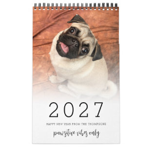 Your Dog 14 Photos Quote 2027 Calendar