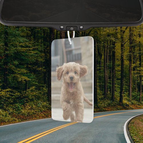 Your Dog  2 Photo Upload Cute Pet Picture Air Freshener