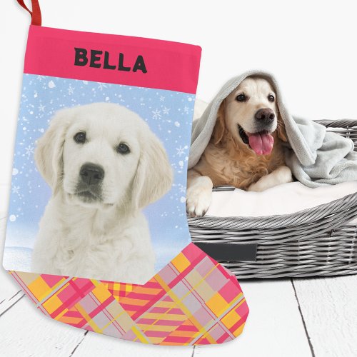 Your Dog Custom Photo Name Pet Lover Personalized Small Christmas Stocking