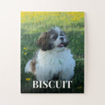 Your dog Name Photo Custom puppy Jigsaw Puzzle<br><div class="desc">Create a unique and personalized jigsaw puzzle featuring your beloved pet with our custom puzzle template. This puzzle allows you to showcase your favorite photo of your dog, cat, or any other furry friend you adore. It's a delightful gift for any pet lover who would cherish seeing their furry companion...</div>