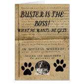 Your Dog Photo n Paws 1860 Legal Document Funny (Front)