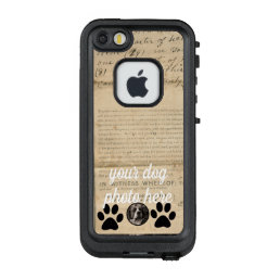Your Dog Photo n Paws 1860 Legal Document Funny LifeProof FRĒ iPhone SE/5/5s Case