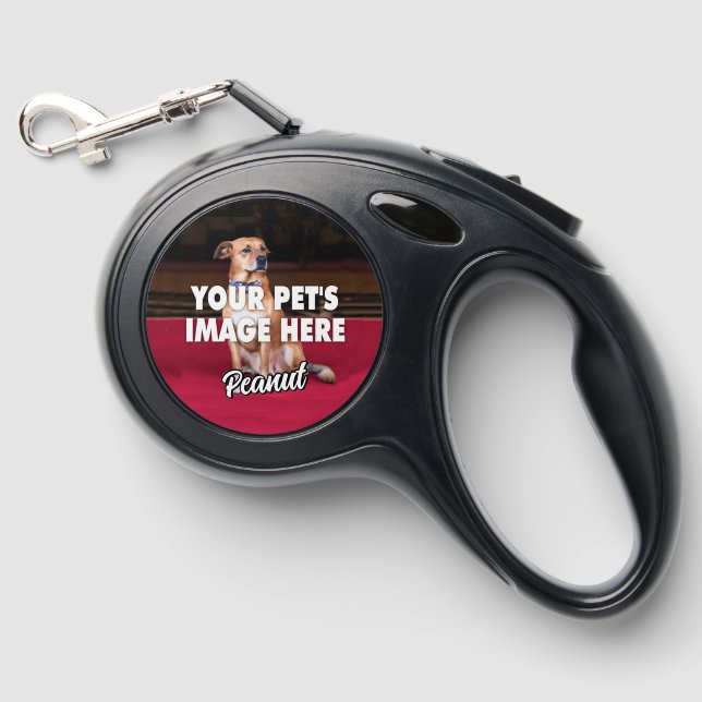 Your Dog Photo Retractable Pet Leash (Front)