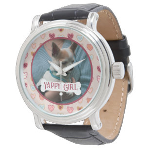 Your Dog Photo Valentine Heart Watch
