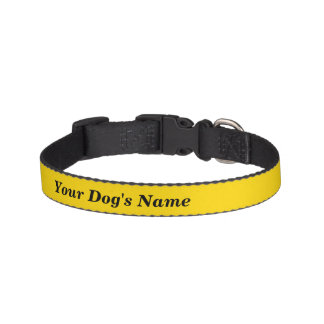 Your Dog’s Name on Yellow Dog Collar