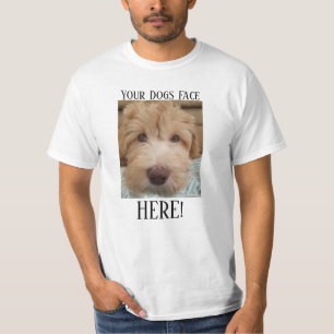 Your Dogs Face Here white T-shirt