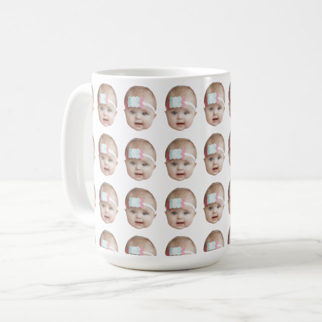 Your Dogs Face Husband's Father's Mother's Day Coffee Mug (Front Left)