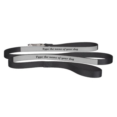 Your Dogs Name on Black and Gray Dog Leash