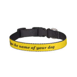 Your Dog&#39;s Name on Yellow Dog Collar