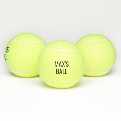 Your dogs name personalized tennis ball