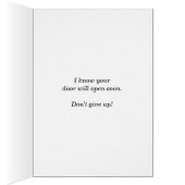 Your Door Will Open Soon, Don't Give Up Cards (Inside (Right))